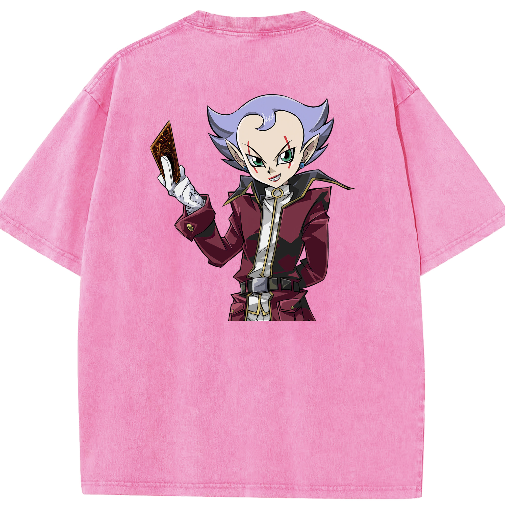 （画像用） 遊☆戯☆王 Yu-Gi-Oh! 綿100% ヴィンテージ風 半袖Tシャツ（背面プリント）
